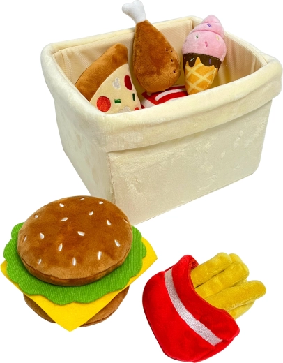 Magic Baby pluchen mandje met fastfood