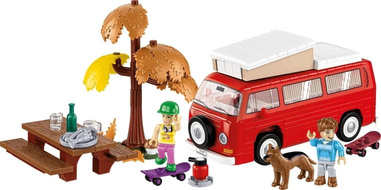 Kampeerscène vol accessoires