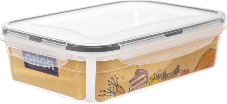 Afdichtend deksel met vier clips tegen lekken