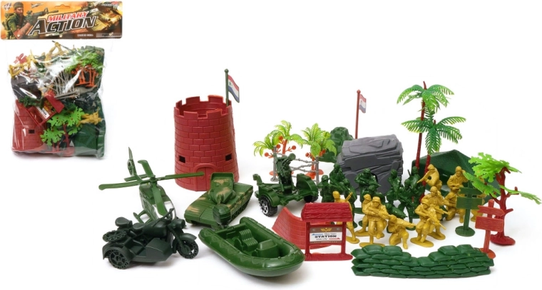 Set plastic soldaatjes in zakje