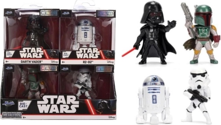 Jada Toys Star Wars verzamelbare mini-figuren 6,5 cm (assortiment 4 stuks)