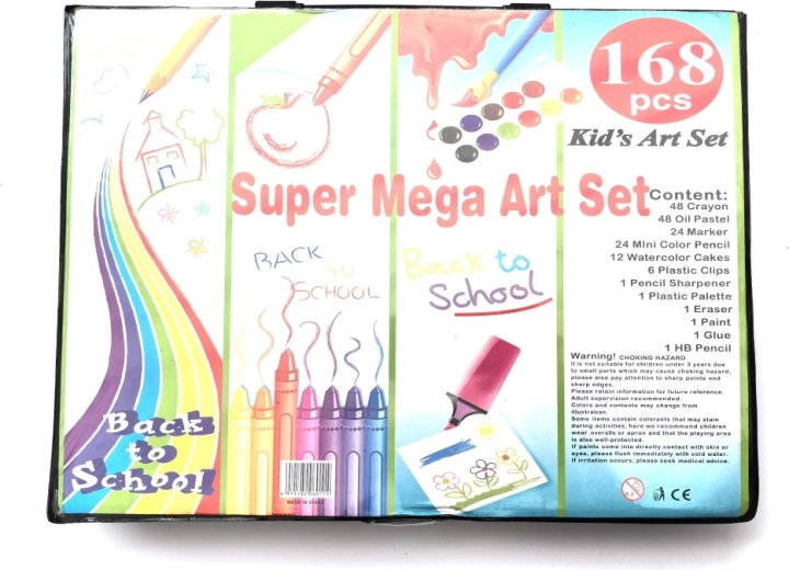 Regenboog schilderkoffer 168-delig