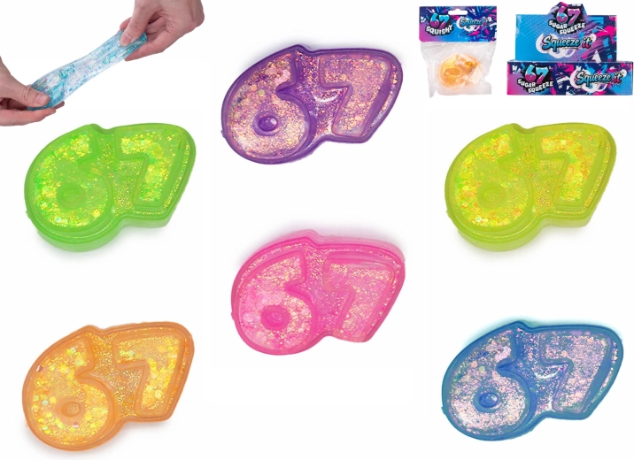 Antistressspeeltje Six Seven – rekbare cijfers 6 en 7