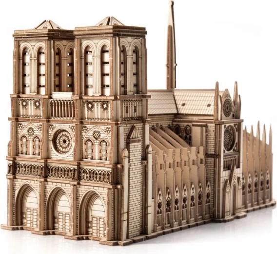 Gedetailleerde replica van de kathedraal Notre-Dame