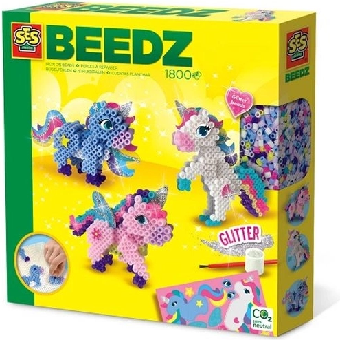 SES Beedz strijkkralen 3D eenhoorns