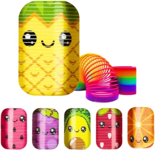 Fruitthema slinky-veer voor kinderen