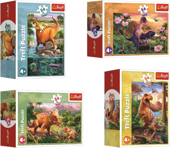 Minipuzzel Dinosauriërs met 54 Stukken