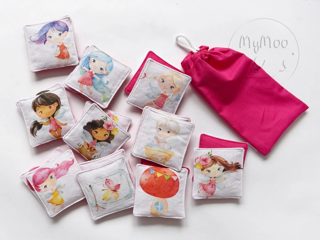Mymoo textiel memory Forest fairies
