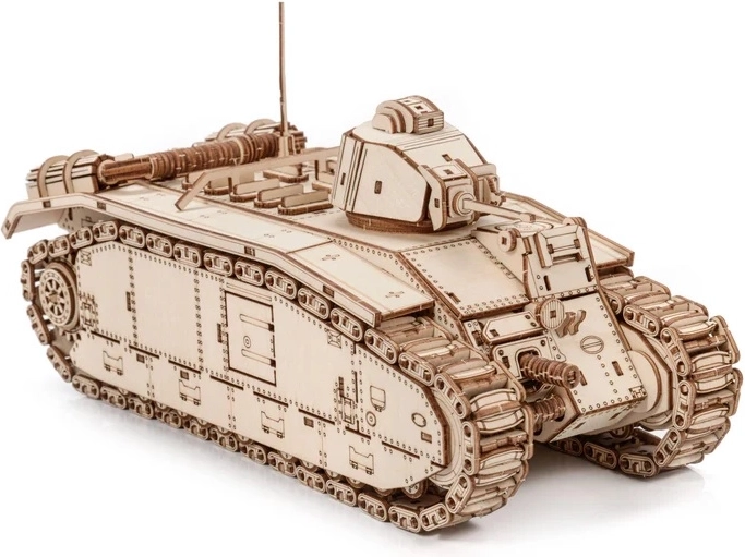 Gedetailleerd model van de Char B1-tank