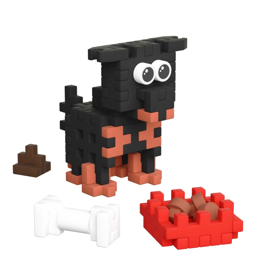 Schattige rottweiler om te bouwen