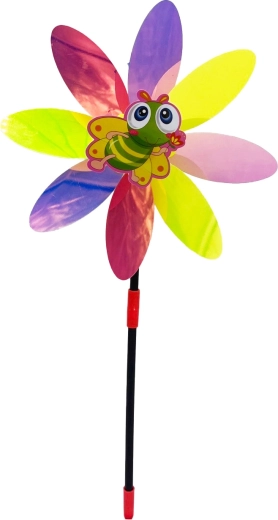 Windmolen bloem met bijtje 48 cm