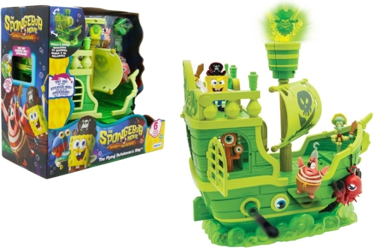 SpongeBob – piratenschip De Vliegende Hollander met 6 figuren
