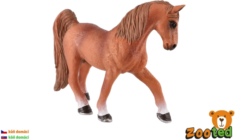 Zooted huispaard vos – hengst plastic 15 cm - 1 stuk