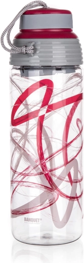 Sportfles van tritan 550 ml QUEST bordeaux