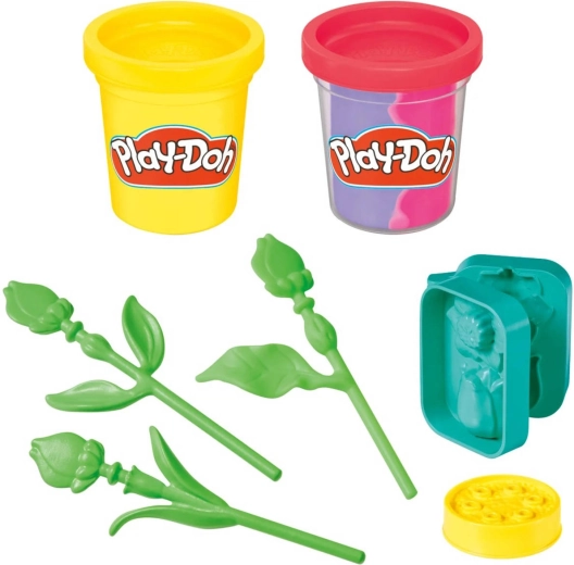 Bloemen maken met behulp van een mal, stelen en een standaard