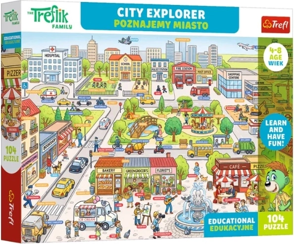 Edu puzzel 104 stukjes Poznajemy miasto