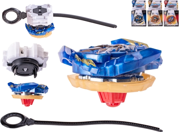 Spinner met lanceerder 5,5 cm – snelle actietoy in BEYBLADE-stijl
