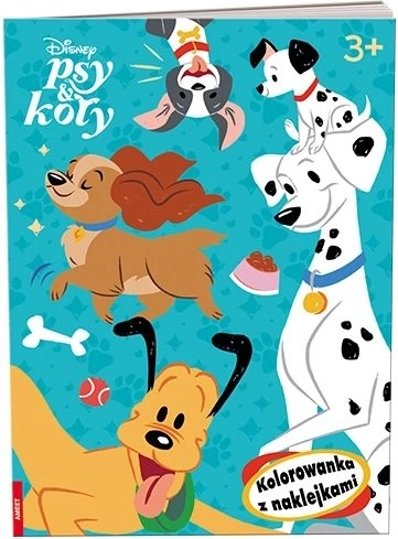 Ameet Disney Honden en katten – kleurboek met stickers