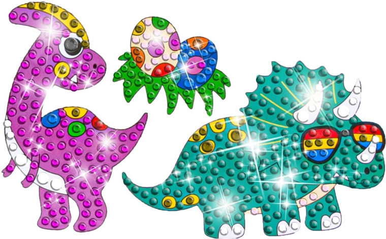 18 holografische stickers met dinomotieven