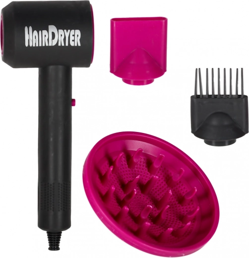 Föhn met drie opzetstukken en realistische geluiden