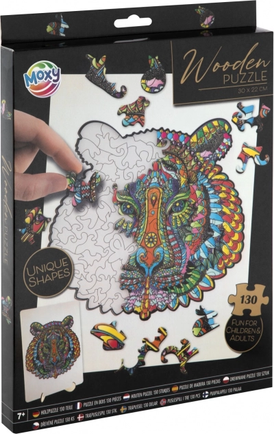 Moxy contourpuzzel tijger 130 stukken