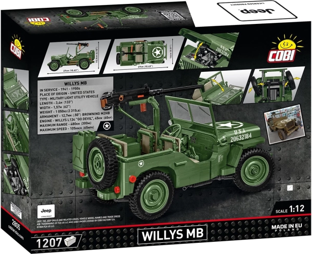 Iconische Jeep Willys MB op schaal 1:12