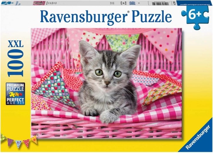 Puzzel 100 stukjes XXL Schattig katje