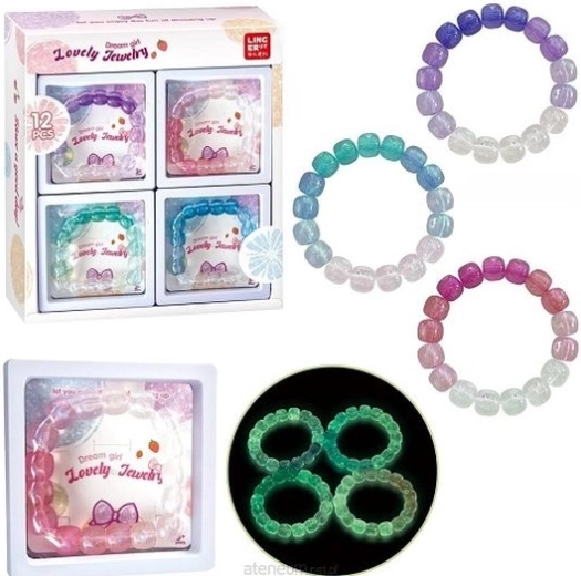 Lichtgevende armbanden voor kinderen – set van 4 kleuren
