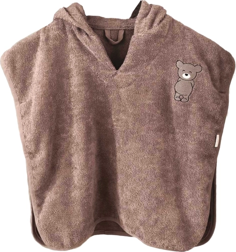 Petú Petú poncho met capuchon Celsa teddy