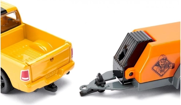 Pick-up met trekbare aanhanger