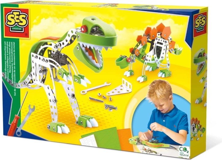 Twee dinosaurusmodellen om te bouwen