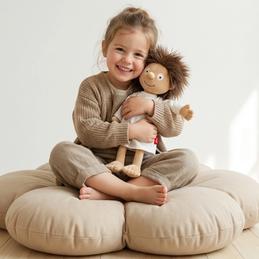 Zachte pop om te knuffelen en te spelen