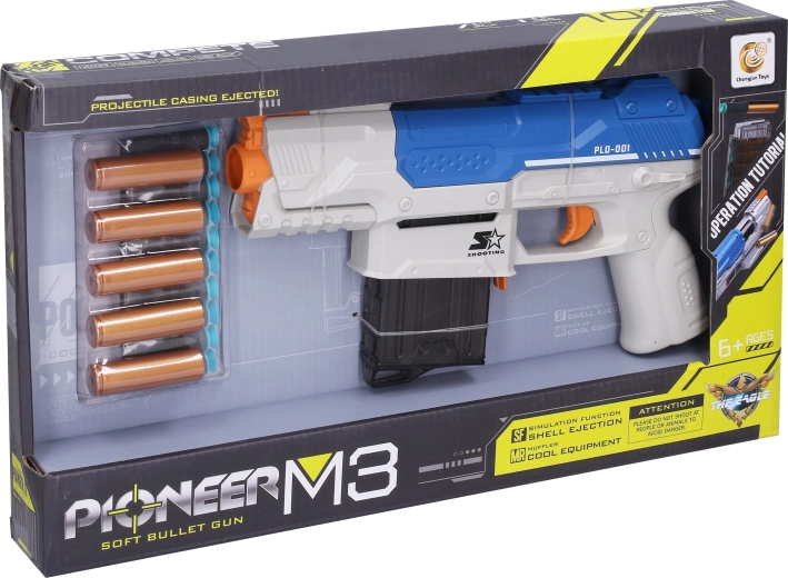 Pioneer M3 geweer met schuimkogels en hulzen - 1 stuk