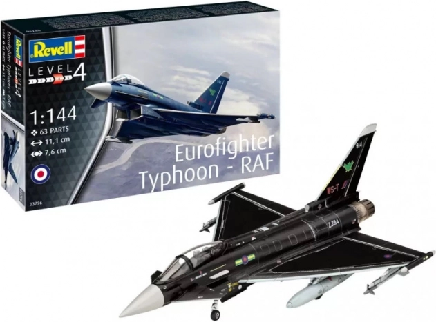 Kunststof modelvliegtuig Eurofighter Typhoon RAF 1/144