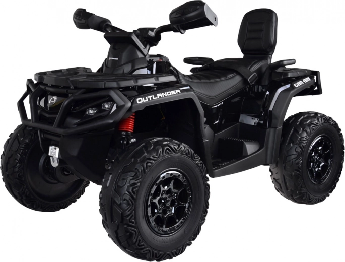 Elektrische kinderquad CAN-AM OUTLANDER 4x4 met LED‑paneel 24V – zwart