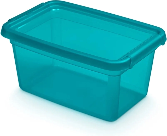 Basestore opbergbox met deksel en clips Ocean 4,5 l