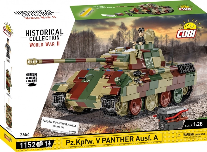 Bouwset tank Panther Ausf. A 1:28 van COBI – 1152 stukjes