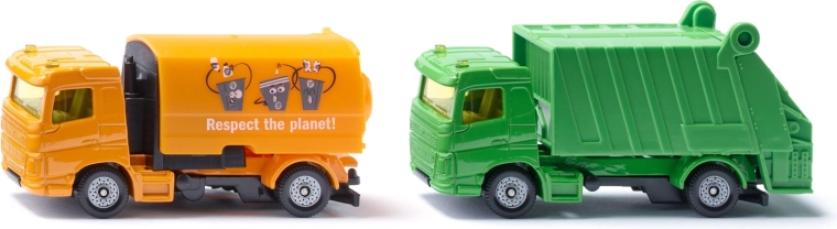 Siku gemeentelijke set met veegwagen en vuilniswagen