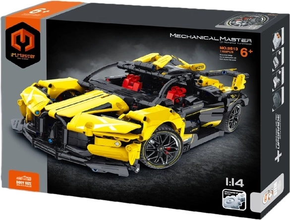 IM.Master gele raceauto 1:14 (bouwset)