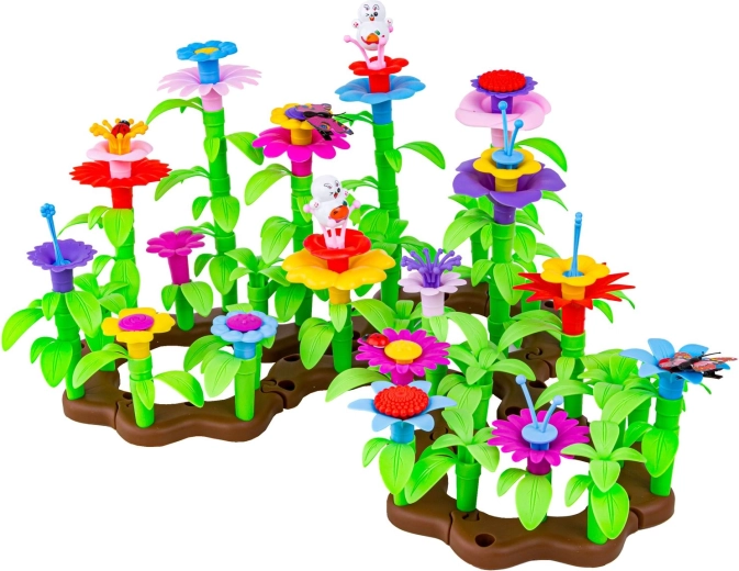 Variabele bloemencompositie van 130 onderdelen