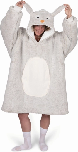 Cozy Noxxiez warme dekenhoodie met konijnenkap