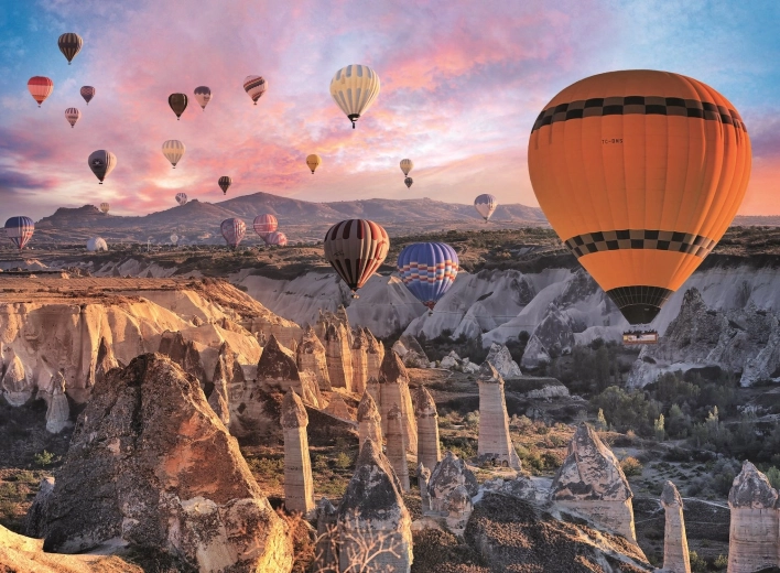 Puzzel 3000 stukjes luchtballonnen boven Cappadocië