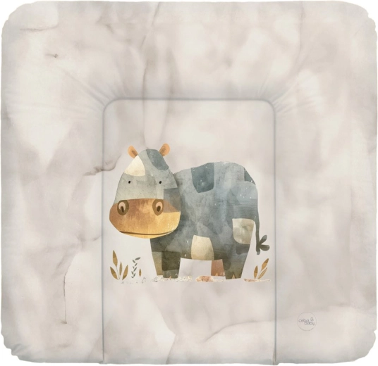 Ceba Baby zachte aankleedkussen Basic Cosy Hippo 75 × 72 cm