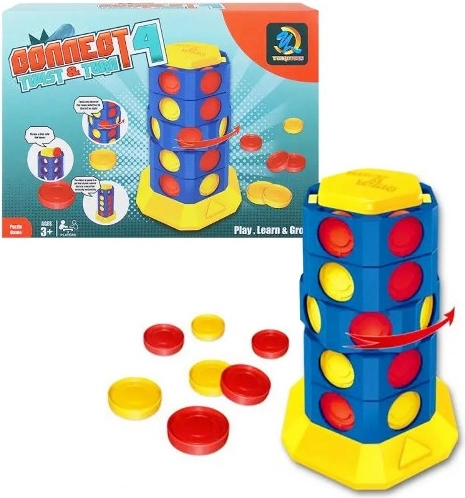 Logisch spel Vier op een rij – puzzel in een doosje