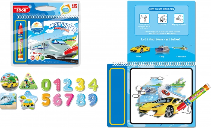 Waterkleurboek Vervoersmiddelen