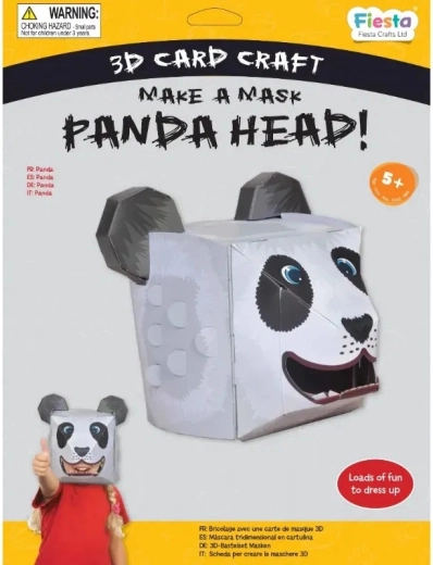 Fiesta Crafts Creatieve set 3D masker panda