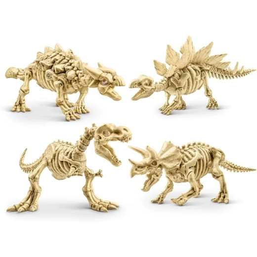Bouw een dinosaurus met oplichtende ogen