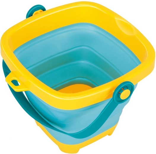 Opvouwbare siliconen emmer bespaart ruimte