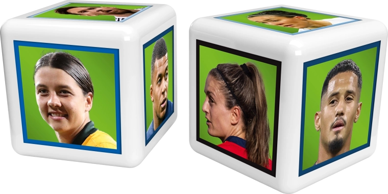 Voetbaldobbelstenen