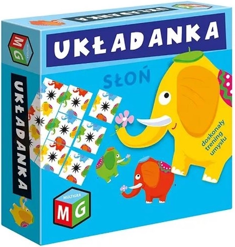 Puzzel–denkspel olifant
